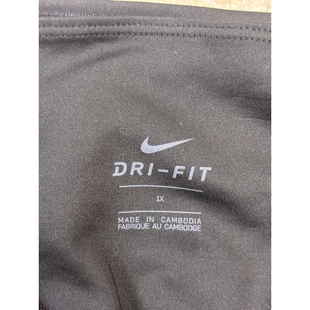 Nike Dri-FIT Womens Plus Size 1X Black High Waisted Training Leggings